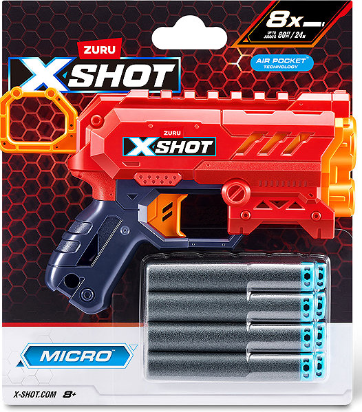 X-Shot Excel Micro 2.0 Blaster toy gun.