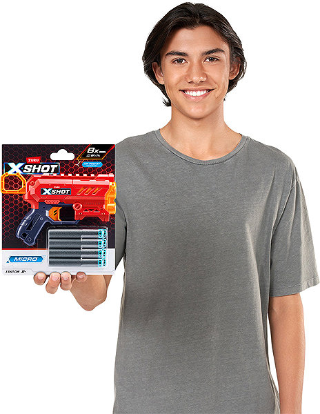 X-Shot Excel Micro 2.0 Blaster toy gun.