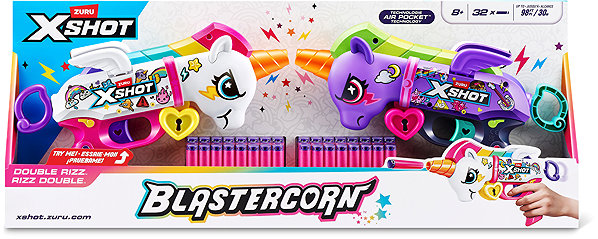 X-Shot Blastercorn Series 1 Unicorn Blaster toy gun.