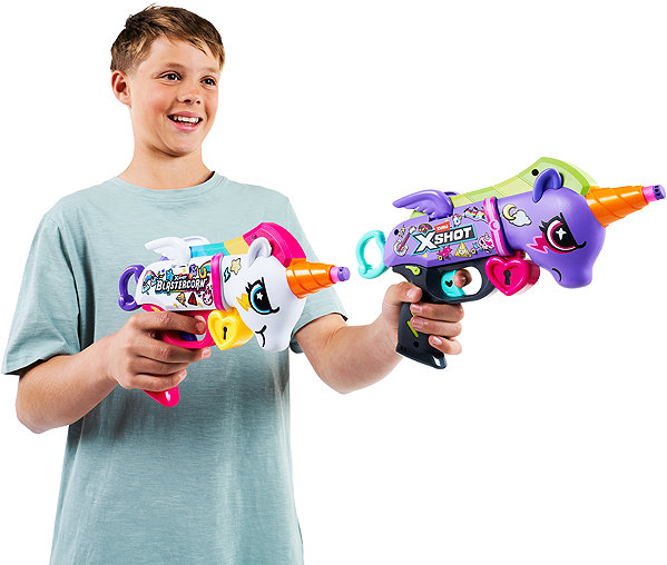 X-Shot Blastercorn Series 1 Unicorn Blaster toy gun.