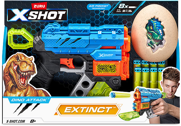 X-Shot Dino Attack Extinct toy gun + medium egg and darts.