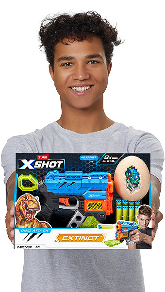 X-Shot Dino Attack Extinct toy gun + medium egg and darts.