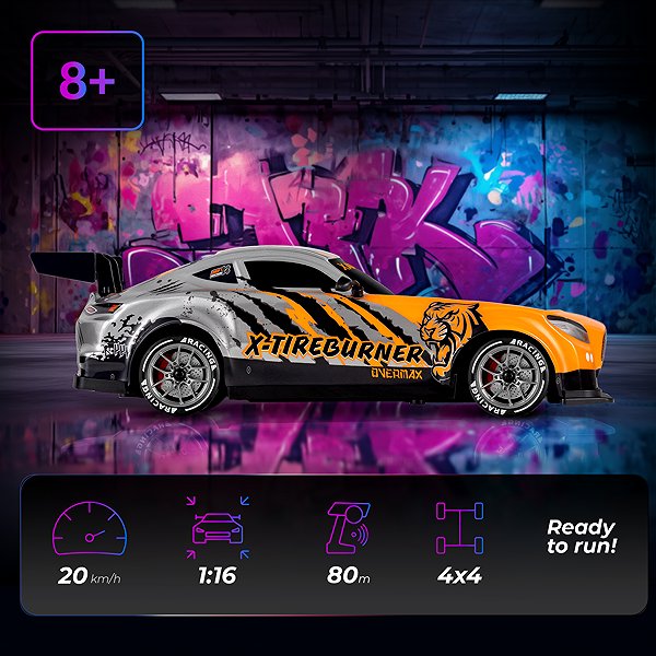Overmax X-Tireburner RC car.