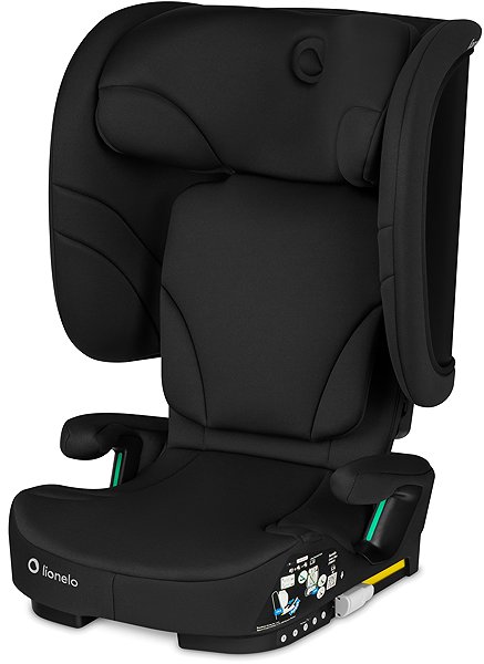 Lionelo Orin i-Size Foldable Wide Car Seat in Black Carbon.