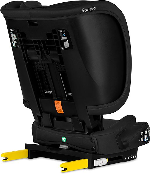 Lionelo Orin i-Size Foldable Wide Car Seat in Black Carbon.