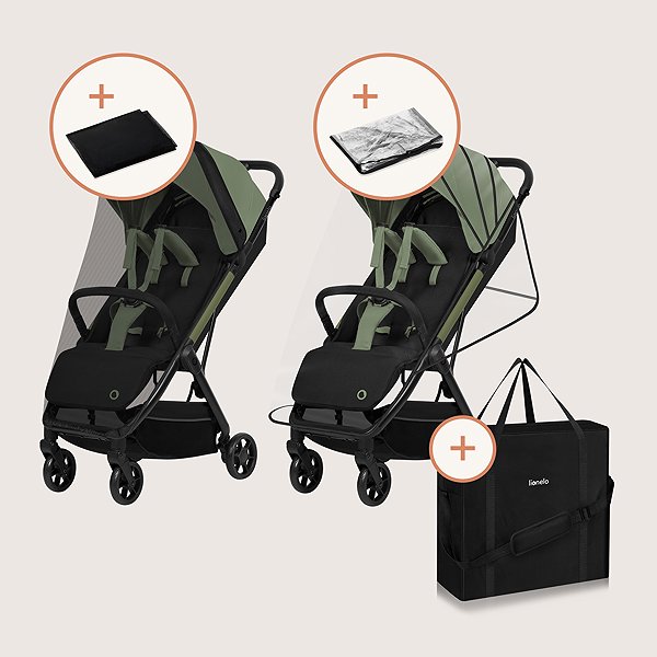 Baby Buggy Lionelo Julie Air Green Sage ...