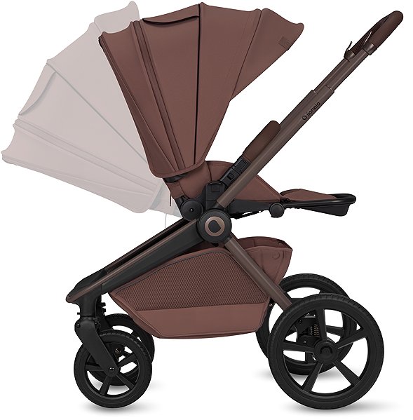 Lionelo Freya 3-in-1 Brown Chocolate pram.
