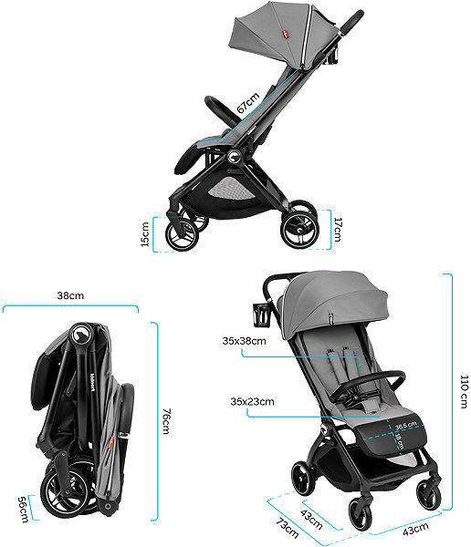 Baby Buggy Kidnort Sjooter grey ...