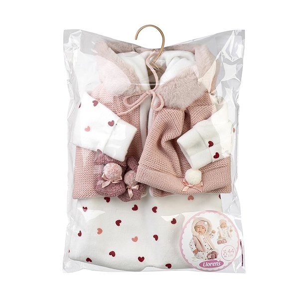Puppenkleidung Llorens M844-40 Puppenkleidung für Baby New Born Größe 43-45 cm ...