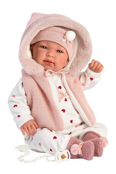 Puppenkleidung Llorens M844-40 Puppenkleidung für Baby New Born Größe 43-45 cm ...