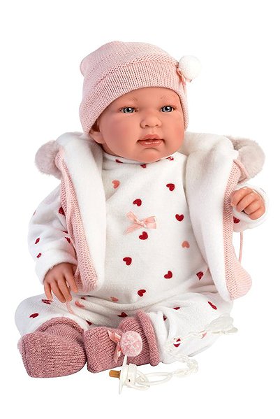 Puppenkleidung Llorens M844-40 Puppenkleidung für Baby New Born Größe 43-45 cm ...