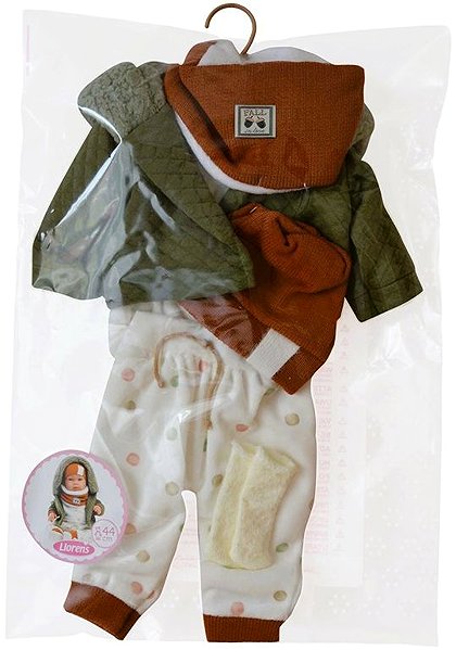 Puppenkleidung Llorens M844-65 Puppenkleidung für Baby New Born Größe 43-45 cm ...