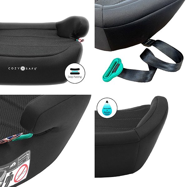 Cozy N Safe Neo+ i-Size Onyx car booster seat.