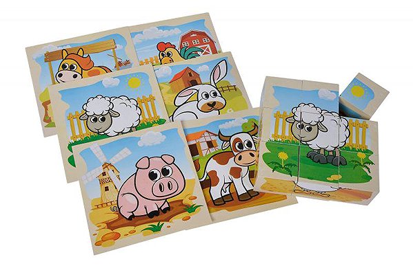 Eichhorn Farm Animals picture blocks.