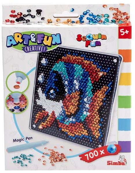 Mosaik für Kinder Simba A&F Paillettenbild Fisch ...