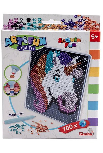 Mosaik für Kinder Simba A&F Paillettenbild Einhorn ...