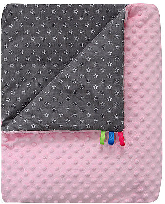 Utazópárna COSING Minky Set takaró + nyakpárna, Mini, erdő, rózsaszín ...