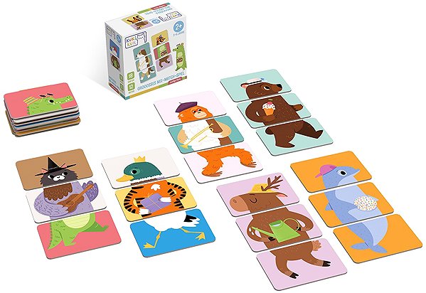 Puzzle KukiKuk Grooosses Mix & Match Spiel Fröhliche Tiere ...