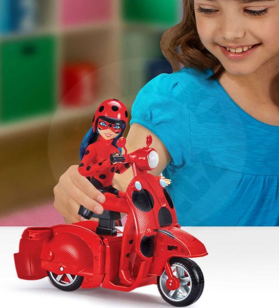 Puppe Miraculous Spielset Scooter und Lucky Charm ...
