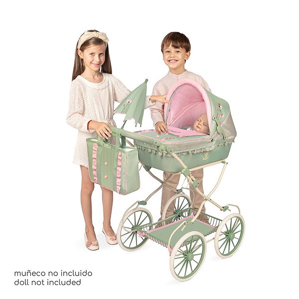 Puppenwagen DeCuevas 81068 Zusammenklappbarer Puppenwagen mit Tasche und Zubehör Botanic 2026 – 81 cm ...
