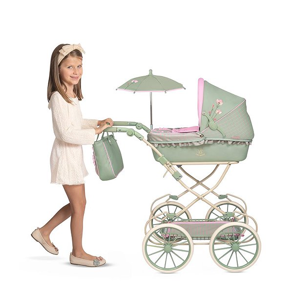 Puppenwagen DeCuevas 81068 Zusammenklappbarer Puppenwagen mit Tasche und Zubehör Botanic 2026 – 81 cm ...