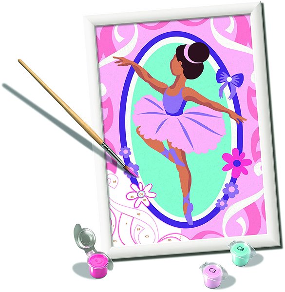 Festés számok szerint Ravensburger 120233190 CreArt Balerina ...