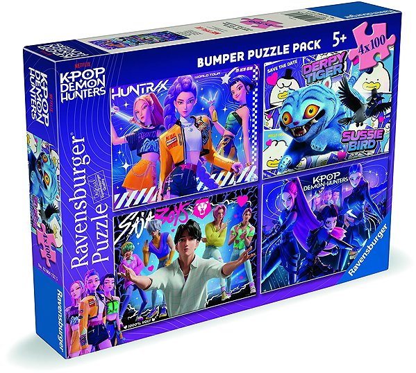 Puzzle Ravensburger 120047575 K-Pop: Dämonenjägerinnen 4 × 100 Teile ...