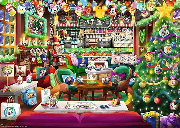 Puzzle Ravensburger 120017998 Disney Weihnachts Schlittenfahrt ...