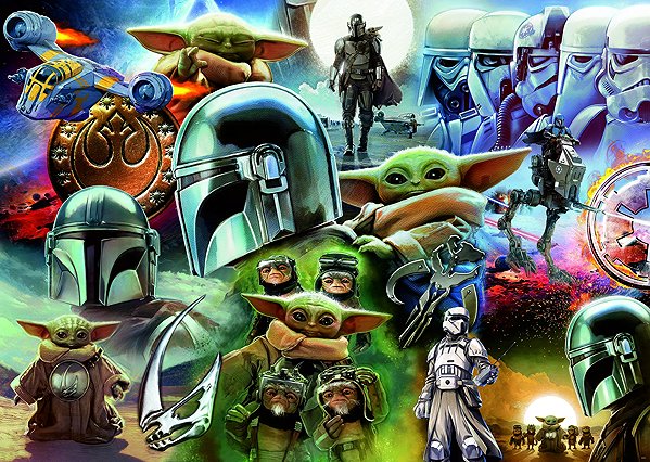 Puzzle Ravensburger 120018308 Star Wars: Der Mandalorianer und Grogu ...