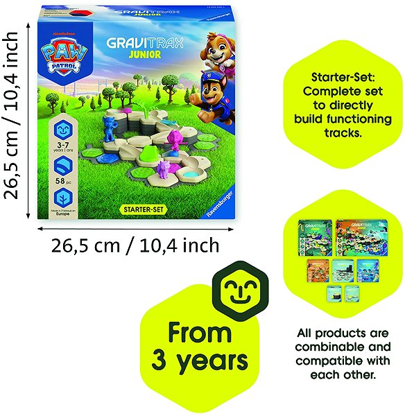Építőjáték Ravensburger 120200055 GraviTrax Junior Mancs őrjárat kezdőkészlet, S ...