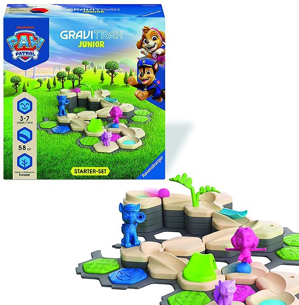 Építőjáték Ravensburger 120200055 GraviTrax Junior Mancs őrjárat kezdőkészlet, S ...