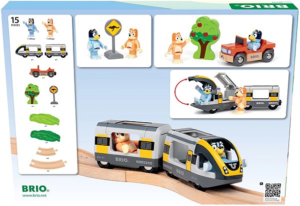 Vláčiková dráha Brio 36144 – Vlaková súprava Bluey ...