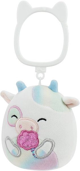 Kulcstartó Squishmallows Belozi, a tehén vattacukorral ...