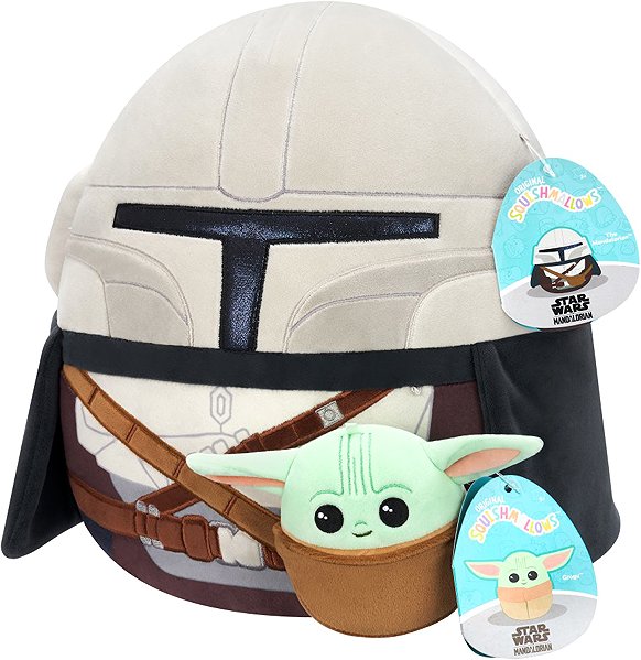 Kuscheltier Squishmallows Star Wars Mandalorian und Grogu ...