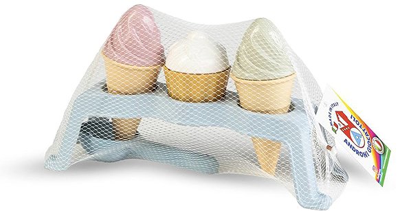 Sandspielzeug-Set Androni Förmchen - Eis im Ständer 8 Stk. ...