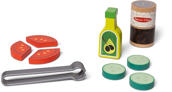 Potraviny do detskej kuchynky Melissa & Doug Šalátová sada ...