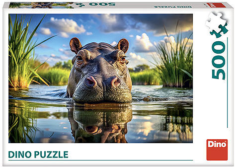 Puzzle Dino aranyos víziló ...
