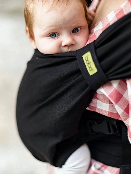 Babahordozó BOBA BLISS HYBRID ergonomikus babahordozó, 3,2–16 kg, fekete ...