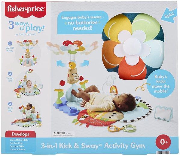 Krabbeldecke Fisher Price Krabbeldecke mit Mobile für die motorische und kognitive Entwicklung ...