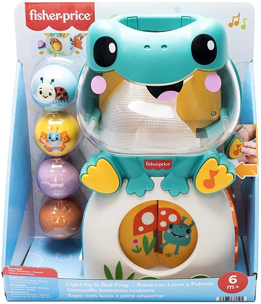 Steckpuzzle Fisher Price Spielspaß-Frosch mit Bällen ...