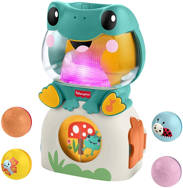 Steckpuzzle Fisher Price Spielspaß-Frosch mit Bällen ...