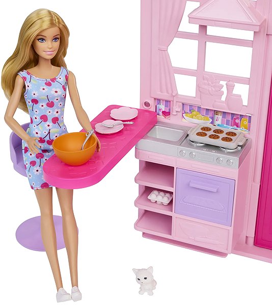 Puppenhaus Barbie Haus mit Puppe ...
