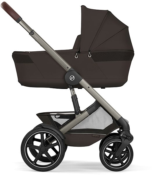 Baby Buggy Cybex Talos S Lux TPE with Folding Carrycot, Chocolate Brown ...