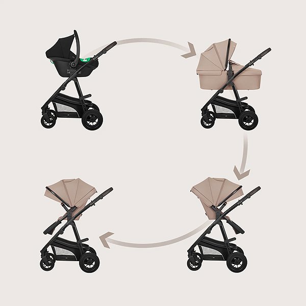 Baby Buggy Lionelo Bianka 3-in-1 Beige Taupe ...