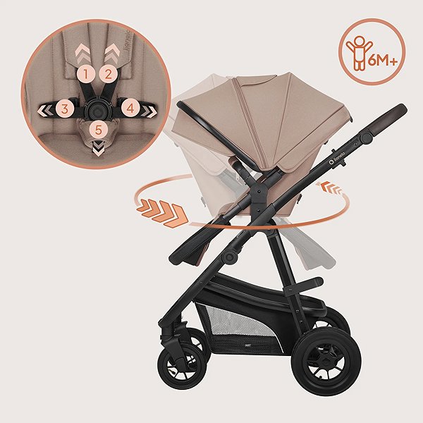 Baby Buggy Lionelo Bianka 3-in-1 Beige Taupe ...
