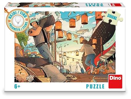 Puzzle Dino Nájdi 10 predmetov – prístav ...
