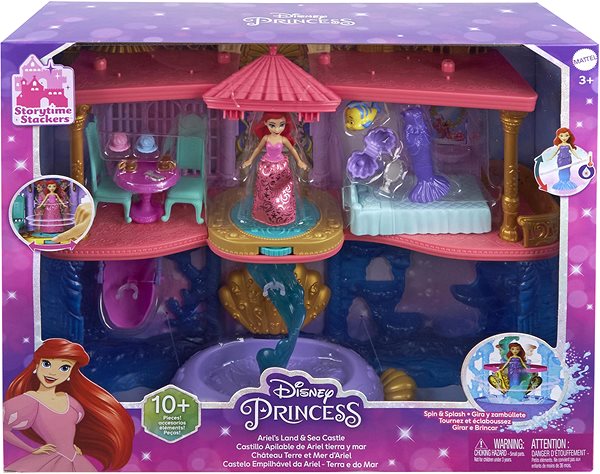 Játékbaba Disney Princess - Királyi kastély és Ariel ...