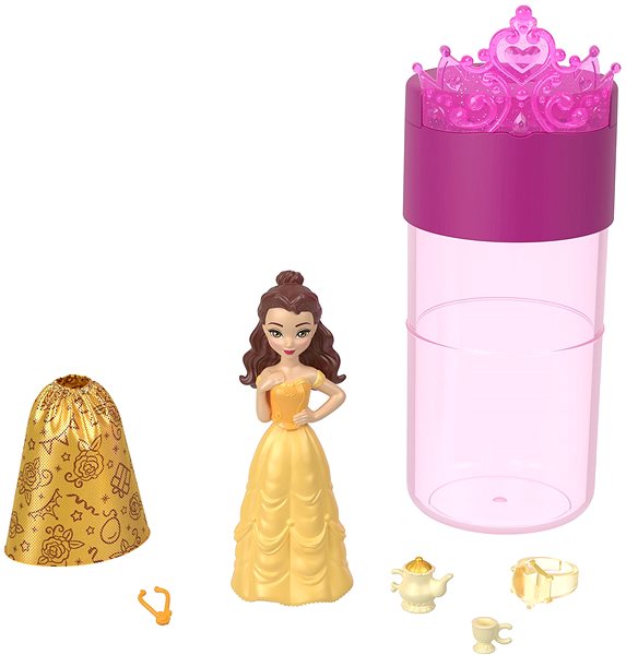 Bábika Disney Princess Color Reveal – kráľovská malá bábika na večierku ...