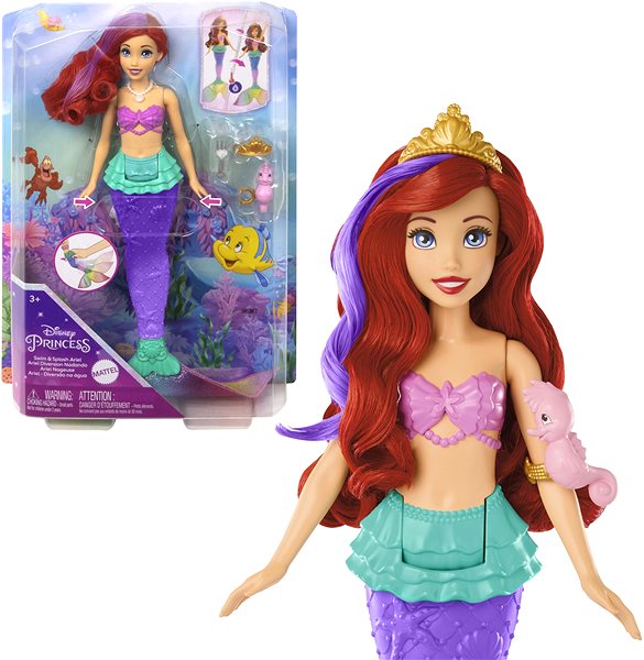 Játékbaba Disney Princess Kicsi úszó Ariel hableány ...