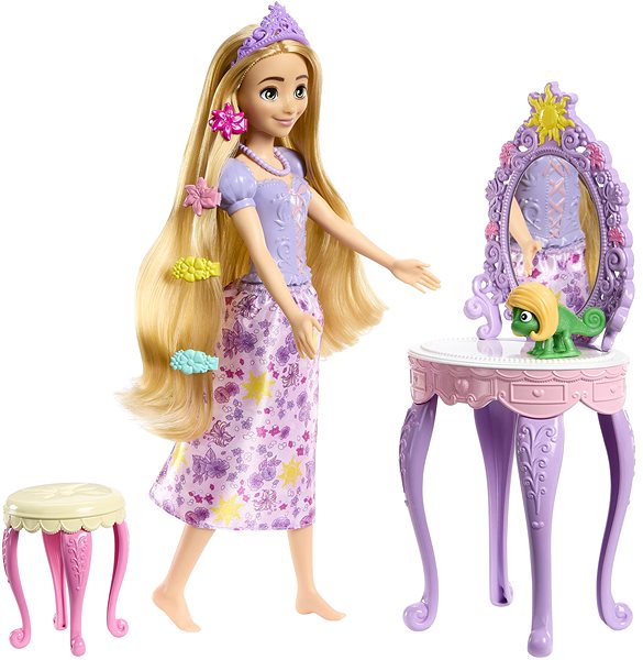 Játékbaba Disney Princess Aranyhaj stílusos kiegészítőkkel ...